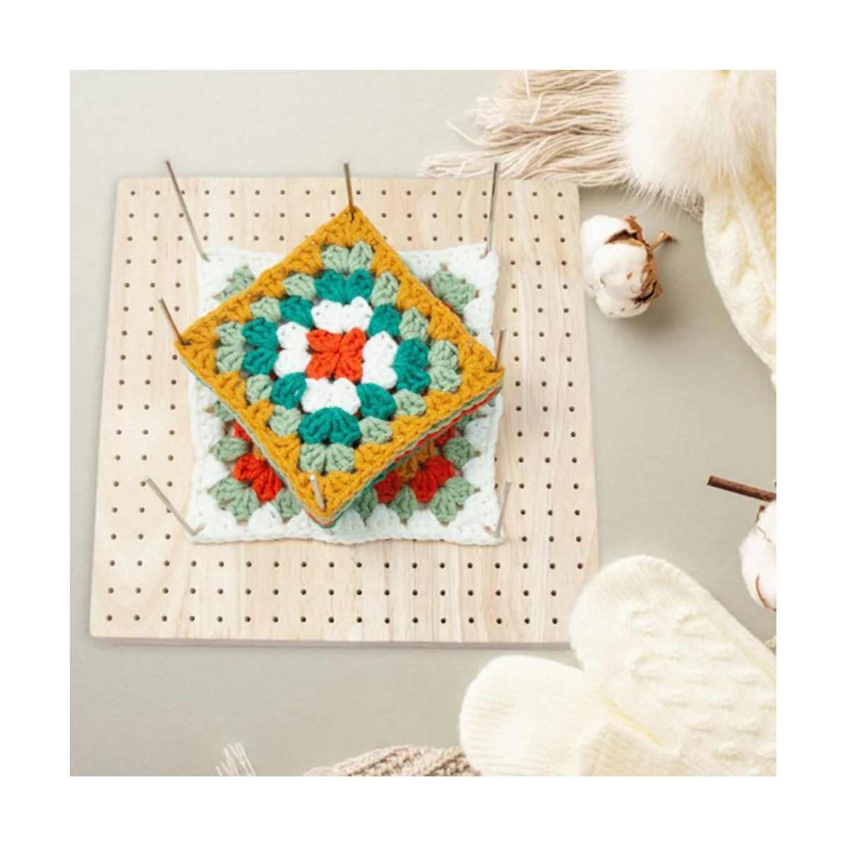 Wool Yarn Crochet Blocking Board, Crochet Accessories for Knitting Crochet and Granny Squares, 7.7Inch
Wool Yarn Crochet Blocking Board, Crochet Accessories for Knitting Crochet and Granny Squares, 7.7Inch