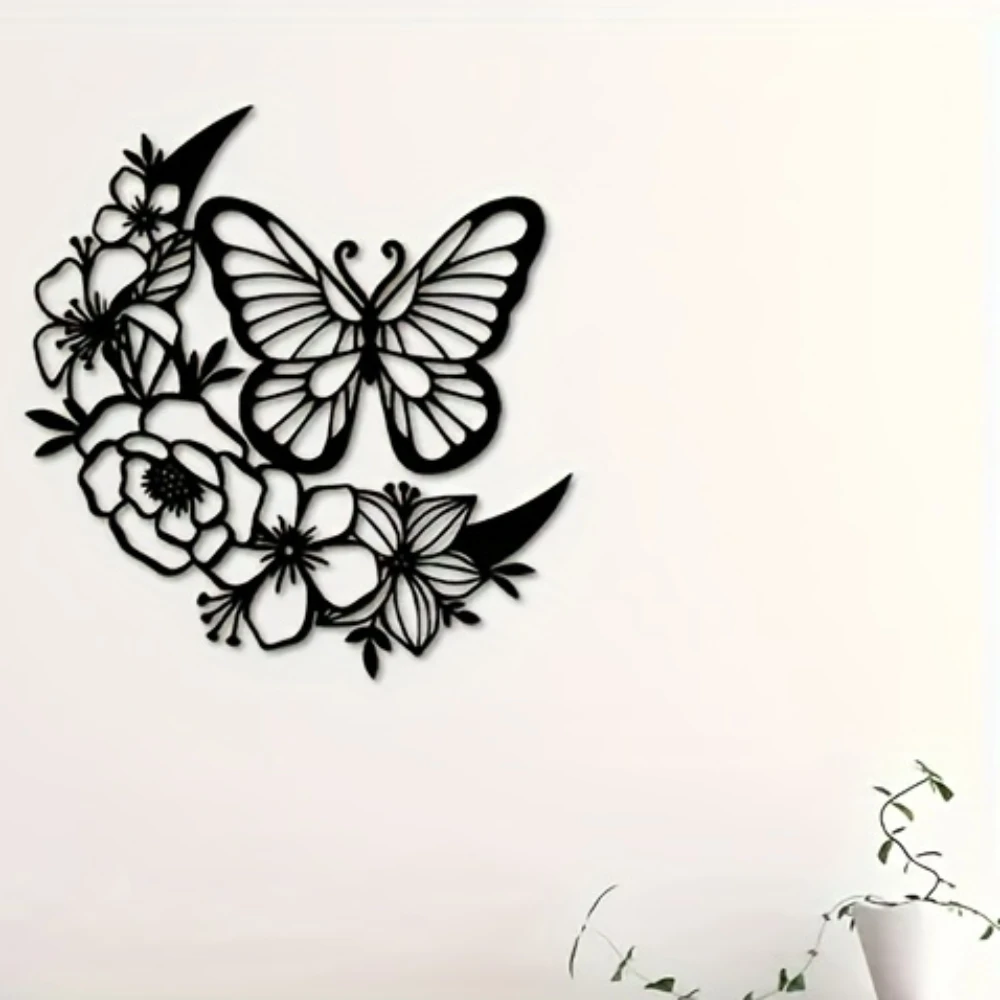 1pc Modern Butterfly Flower Metal Wall Art Decoration - Perfect for Home, Living Room, Bedroom, Birthday, Housewarming Crafts
1pc Modern Butterfly Flower Metal Wall Art Decoration - Perfect for Home, Living Room, Bedroom, Birthday, Housewarming Crafts