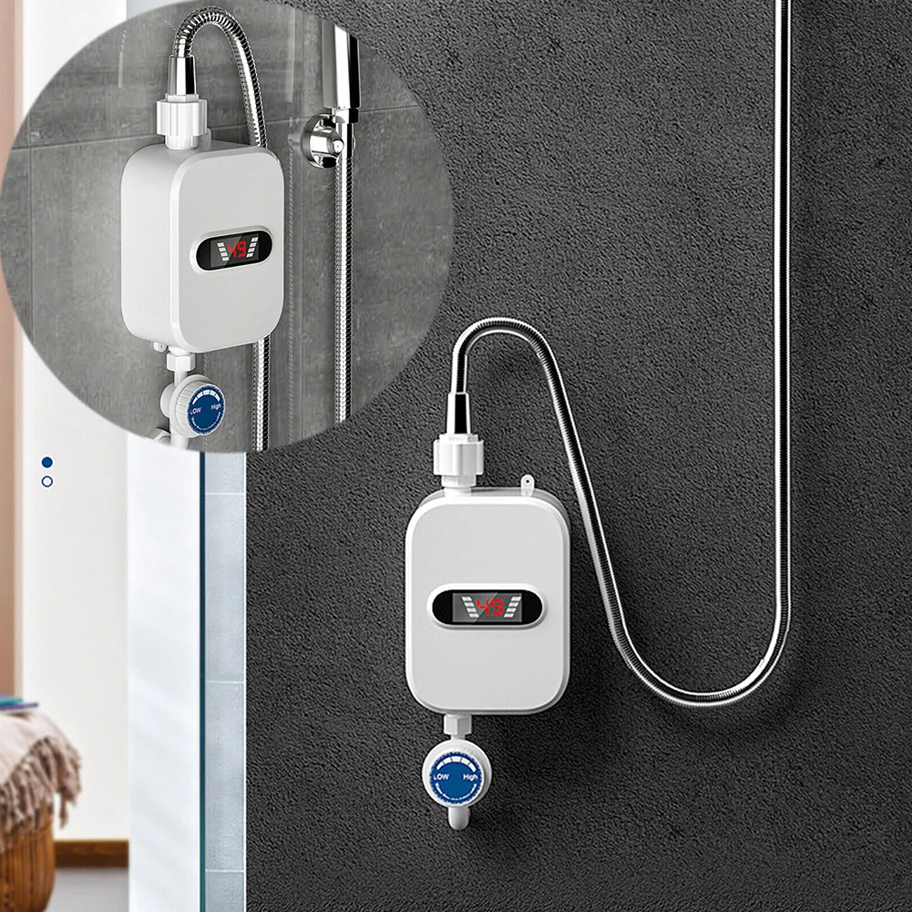 3000W Tankless Hot Water Heater Shower Electric Portable Instant Boiler Bathroom US 110V/EU UK 220V 33x12.5cm Water Heaters
3000W Tankless Hot Water Heater Shower Electric Portable Instant Boiler Bathroom US 110V/EU UK 220V 33x12.5cm Water Heaters