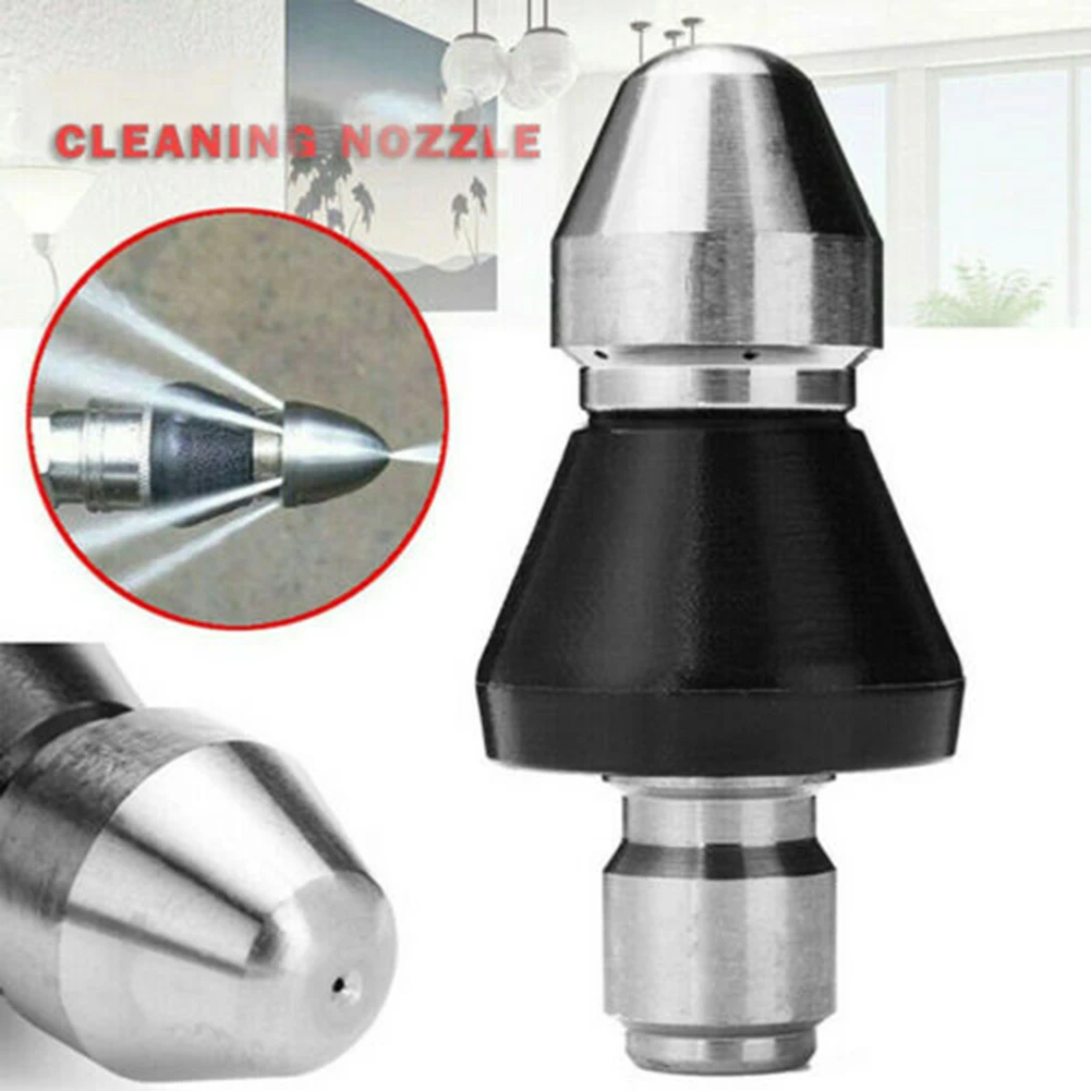 Stainless Steel Cleaning Nozzle 1/4 Inch Thread Quick Insertion Pipe 5000PSI Pressure Washer For Water Pipe Flushing Cleaning
Stainless Steel Cleaning Nozzle 1/4 Inch Thread Quick Insertion Pipe 5000PSI Pressure Washer For Water Pipe Flushing Cleaning