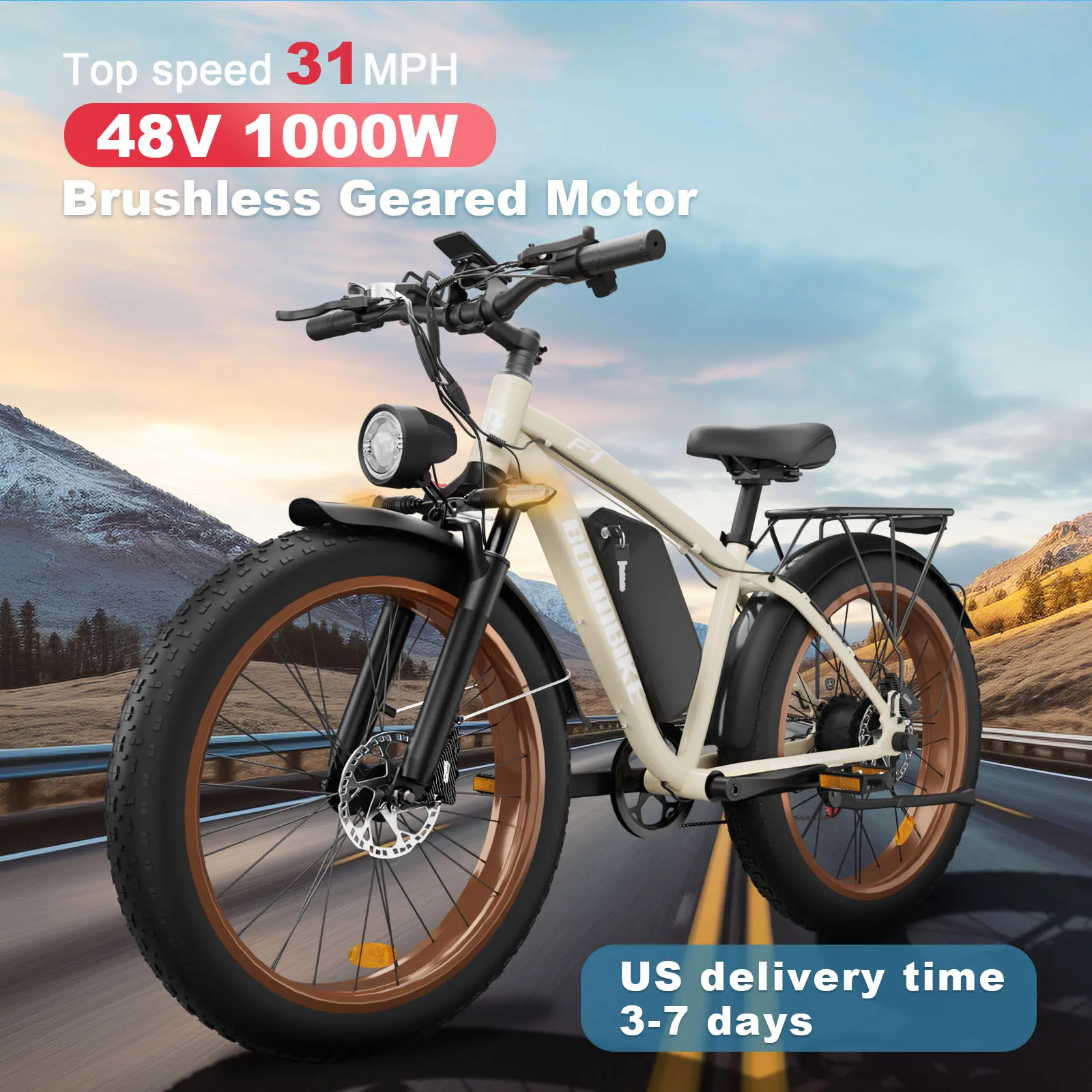 Электрический велосипед BoomBike Zeegr Fl, все-TerrainFat Tire, электровелосипед 26 дюймов, 1000 Вт, 48 В, 16 Ач, фэтбайк, горный Снежный Электрический велосипед
Электрический велосипед BoomBike Zeegr Fl, все-TerrainFat Tire, электровелосипед 26 дюймов, 1000 Вт, 48 В, 16 Ач, фэтбайк, горный Снежный Электрический велосипед
