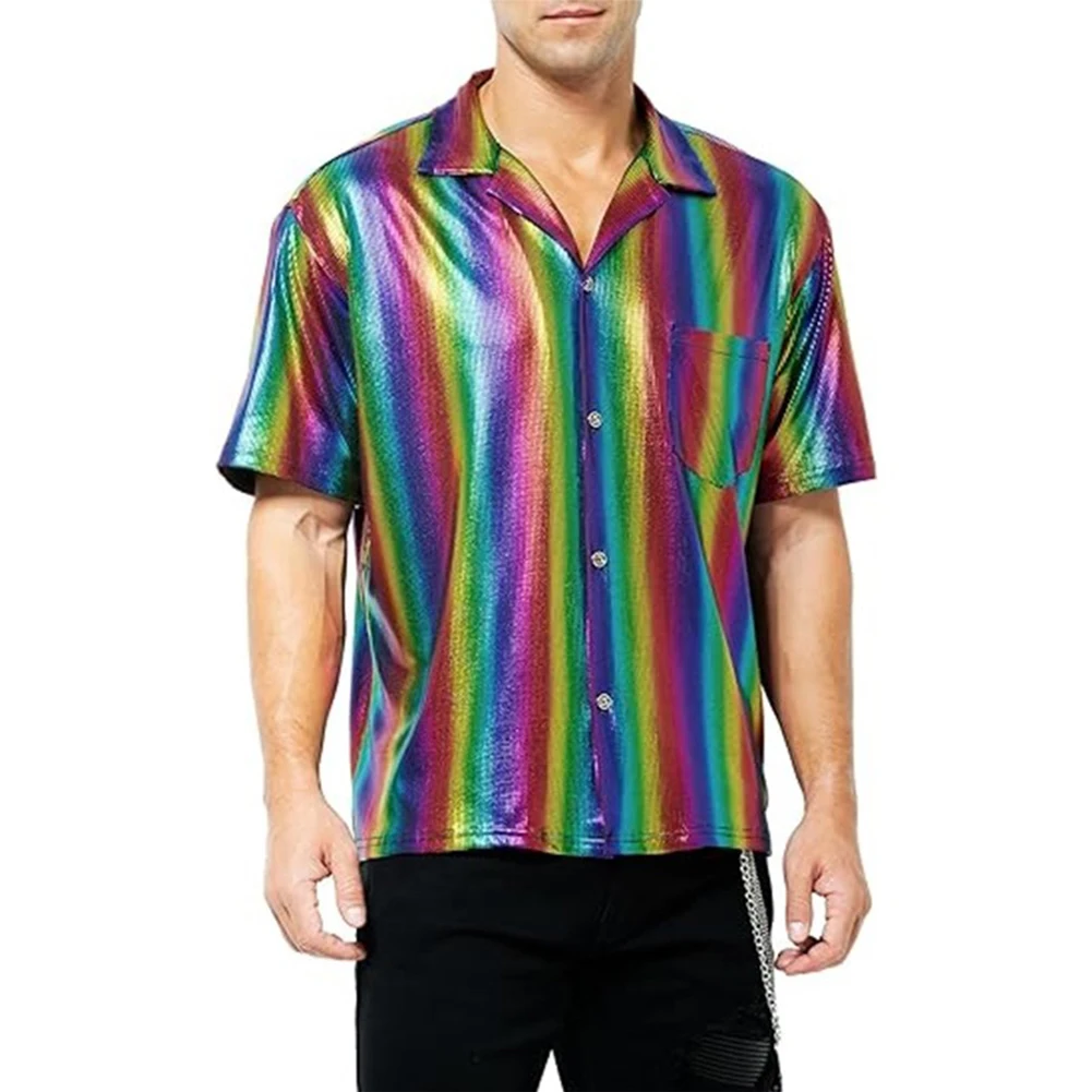 Comfy Fashion Nightclub Top Button Down Top Lapel Lapel Shirt Polyester S-2XL Sequins Shiny Disco Party Holiday
Comfy Fashion Nightclub Top Button Down Top Lapel Lapel Shirt Polyester S-2XL Sequins Shiny Disco Party Holiday