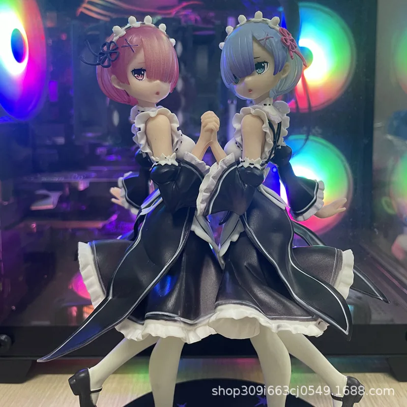 25cm Re:ZERO Starting Life in Another World Anime Figure Rem & Ram Twins Action Figure Rem/Ram Figure Model Doll Toys
25cm Re:ZERO Starting Life in Another World Anime Figure Rem & Ram Twins Action Figure Rem/Ram Figure Model Doll Toys