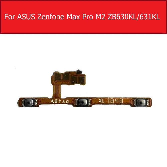 

Power Volume On/off Button Flex Cable For ASUS ZenFone Max Pro M2 ZB630KL ZB631KL X01BDA Replacement Repair Parts