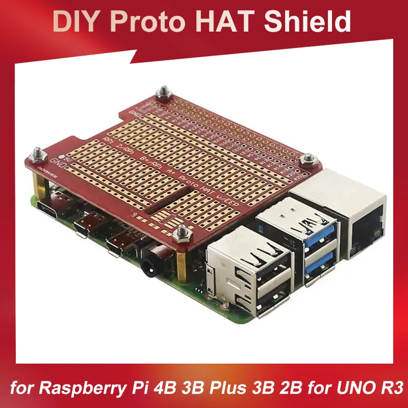 Плата расширения Raspberry Pi 4 Pro HAT Shield GPIO, плата высокого качества для Raspberry Pi 4 Model B 3B Plus 3B 2B для UNO R3
Плата расширения Raspberry Pi 4 Pro HAT Shield GPIO, плата высокого качества для Raspberry Pi 4 Model B 3B Plus 3B 2B для UNO R3