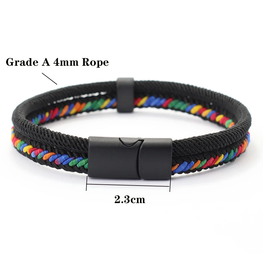 Personalized Men's Rope Bracelet - Handmade Ethnic Fabric with Detachable Buckle 5 Sf880a0762ac74848a108e1e3cb738b1bA