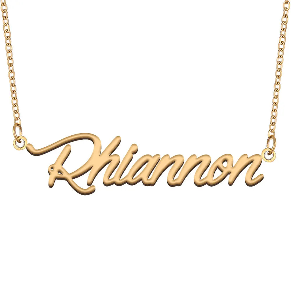 Rhiannon Name Necklace for Women Stainless Steel Jewelry Gold Color Nameplate Pendant Collares Para Mujer Letters Choker
Rhiannon Name Necklace for Women Stainless Steel Jewelry Gold Color Nameplate Pendant Collares Para Mujer Letters Choker