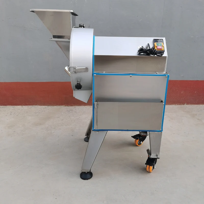 

Small food grade stainless steel automatic electric leafy vegetable cutting shredding machine for spinach lettuce sweet pepper