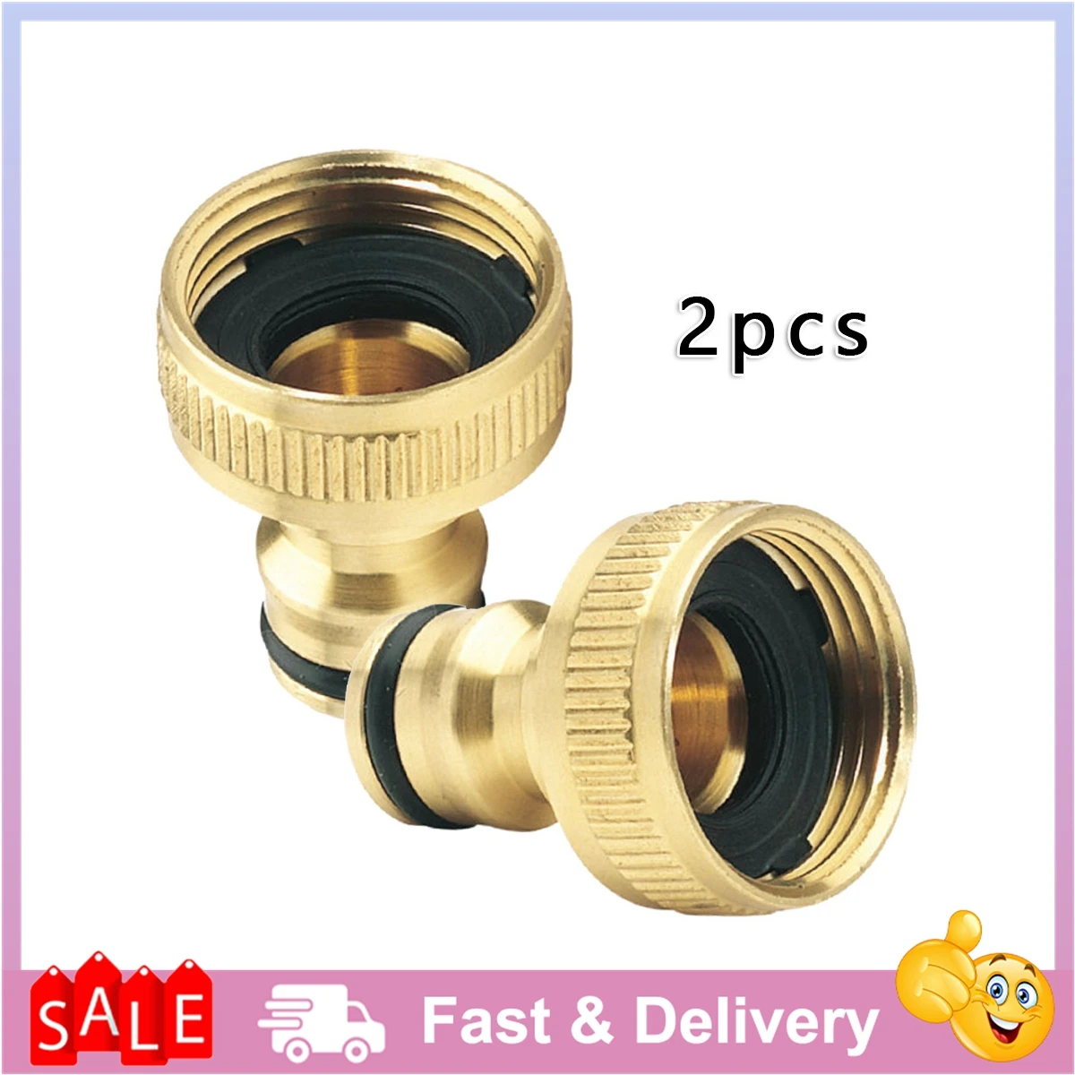 2Pcs 3/4" To 1/2" Thread Connector Faucet Hose Tap Water Adapter Quick Connector Water Pipe Fitting Home Replacement Accessory
2Pcs 3/4" To 1/2" Thread Connector Faucet Hose Tap Water Adapter Quick Connector Water Pipe Fitting Home Replacement Accessory