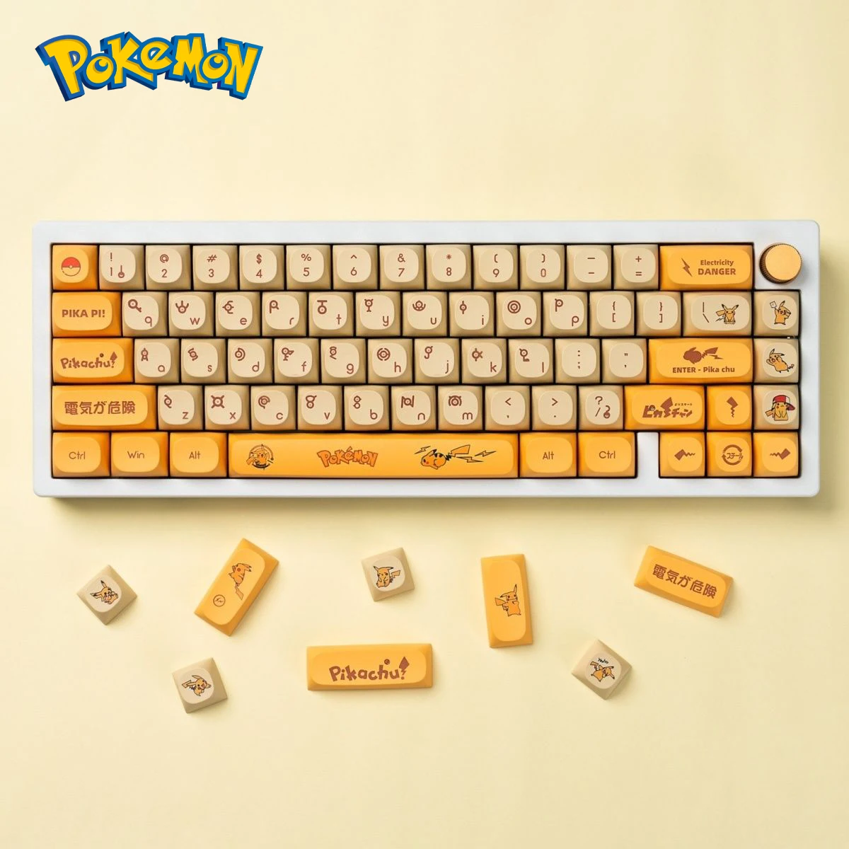129 Keys Anime Pokemon Pikachu PBT Personality Tail Gaming MA Height Resin Keycaps for Cherry MX Mechanical Keyboard Key Cap
129 Keys Anime Pokemon Pikachu PBT Personality Tail Gaming MA Height Resin Keycaps for Cherry MX Mechanical Keyboard Key Cap