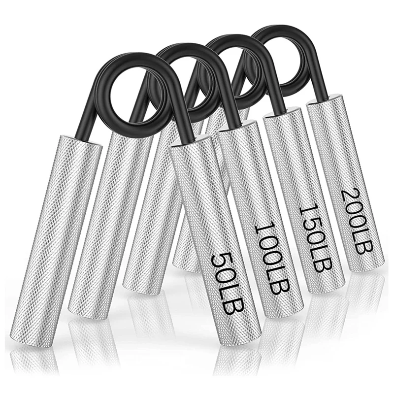 4 Pack Metal Trainer 50LB-200LB Metal Hand Grip Strengthener,Non-Slip Heavy-Duty Forearm Exerciser,Hand Gripper
4 Pack Metal Trainer 50LB-200LB Metal Hand Grip Strengthener,Non-Slip Heavy-Duty Forearm Exerciser,Hand Gripper