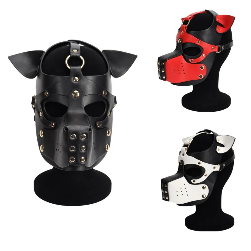 PU Dog Full Face Masks Sexy Pupply Cosplay Sexy Adult Party Costumes of Men Hood Punk Mask Role Play Leather Fetish Headgear
PU Dog Full Face Masks Sexy Pupply Cosplay Sexy Adult Party Costumes of Men Hood Punk Mask Role Play Leather Fetish Headgear
