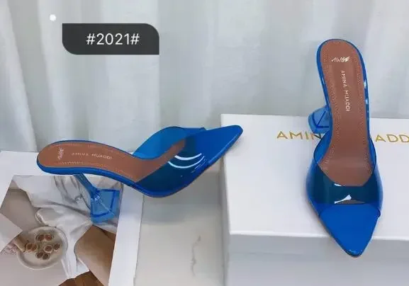 Transparent slipper Clear Heeled Lupita Glass PVC leather mules squared toes Slip on flared heels Slides AMINA Women MUADDI
Transparent slipper Clear Heeled Lupita Glass PVC leather mules squared toes Slip on flared heels Slides AMINA Women MUADDI