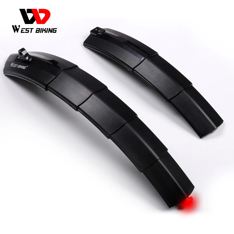WEST BIKING Bicycle Fenders with Taillight Telescopic Front Rear Mudguards MTB Bike Accessories Bike Tail Light Cycling Fenders
WEST BIKING Bicycle Fenders with Taillight Telescopic Front Rear Mudguards MTB Bike Accessories Bike Tail Light Cycling Fenders
