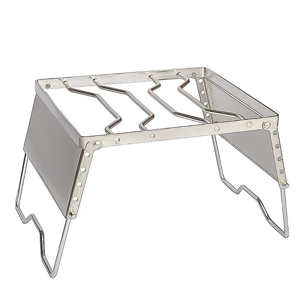 1pc Folding Campfire Grill Stainless Steel 1200g Grate Gas Stove Stand Campfire Grill Picnic Pot Stand With Windproof Panels
1pc Folding Campfire Grill Stainless Steel 1200g Grate Gas Stove Stand Campfire Grill Picnic Pot Stand With Windproof Panels