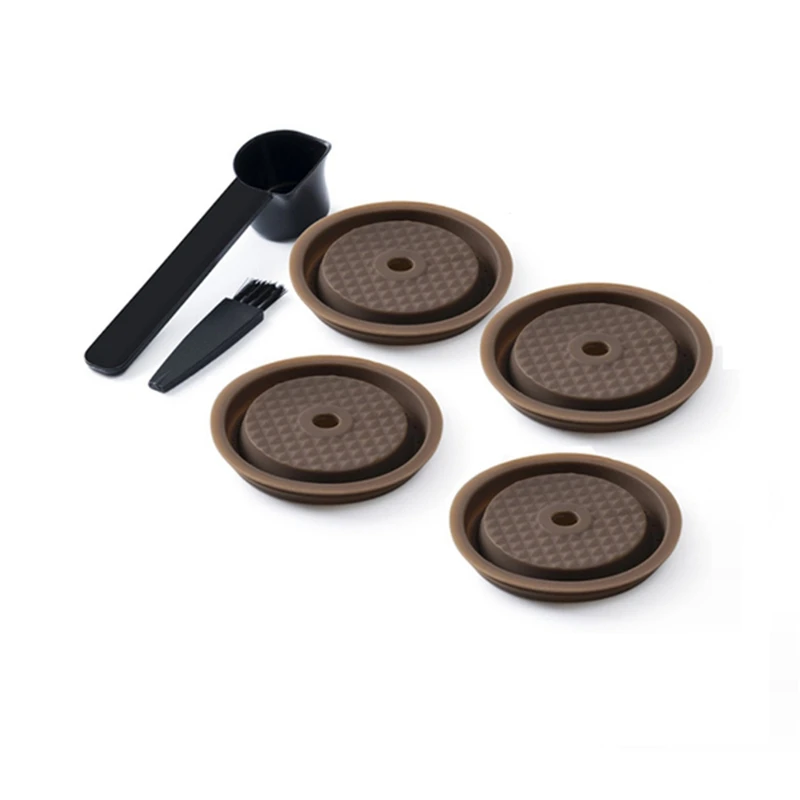 

Крышки для капсул кофейных капсул, силиконовые крышки для капсул Nespresso Vertuo Pods, прочные многоразовые крышки для капсул Vertuo для Nespresso, 4 шт.