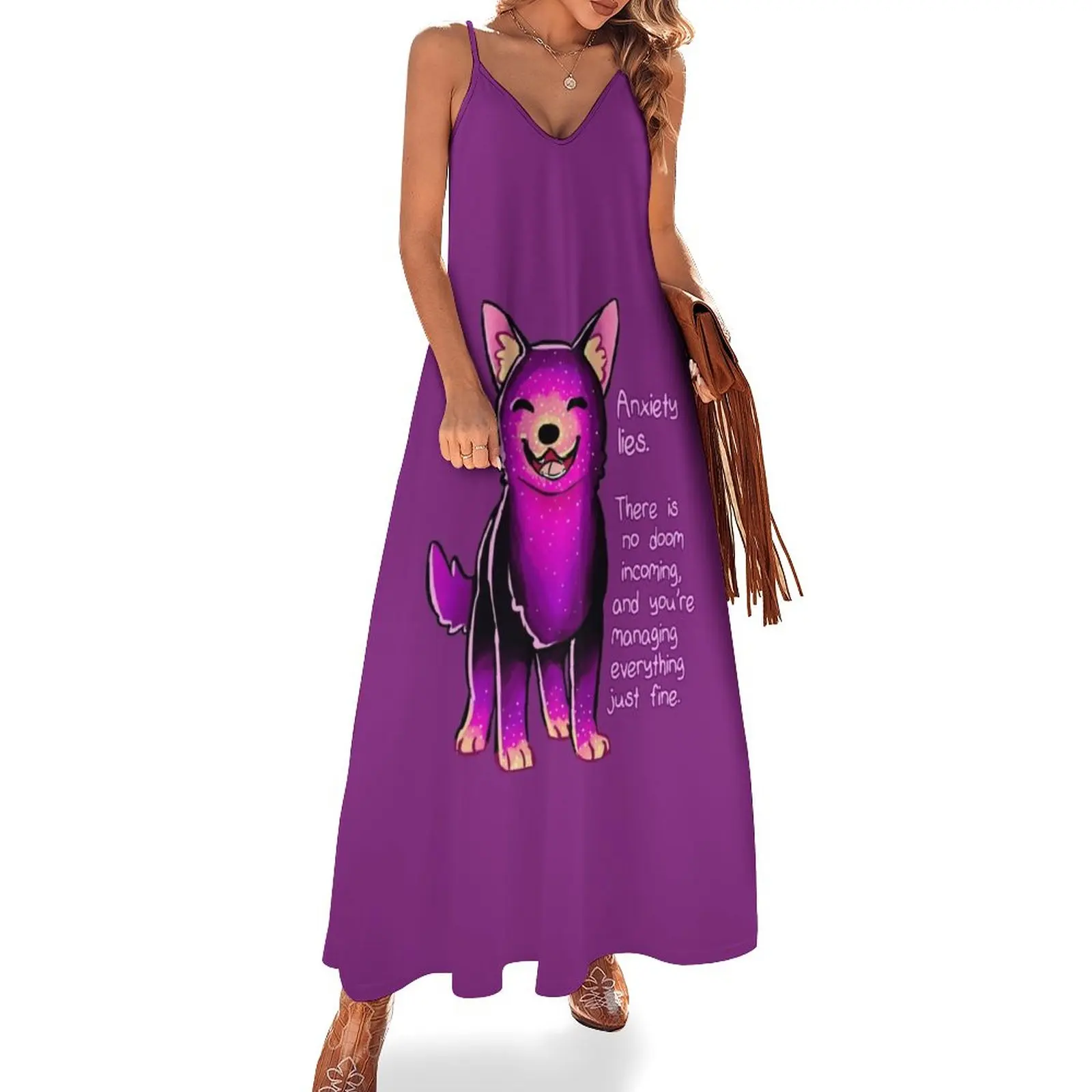New Anxiety Lies Sparkle Pup Sleeveless Dress elegant dresses for women summer dress
New Anxiety Lies Sparkle Pup Sleeveless Dress elegant dresses for women summer dress