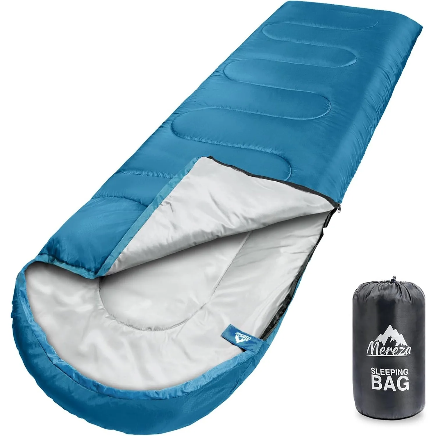 

MEREZA Sleeping Bags XL for Adults Mens Large Wide Sleeping Bag for Camping Backpacking Big and Tall Warm & Cool Weather