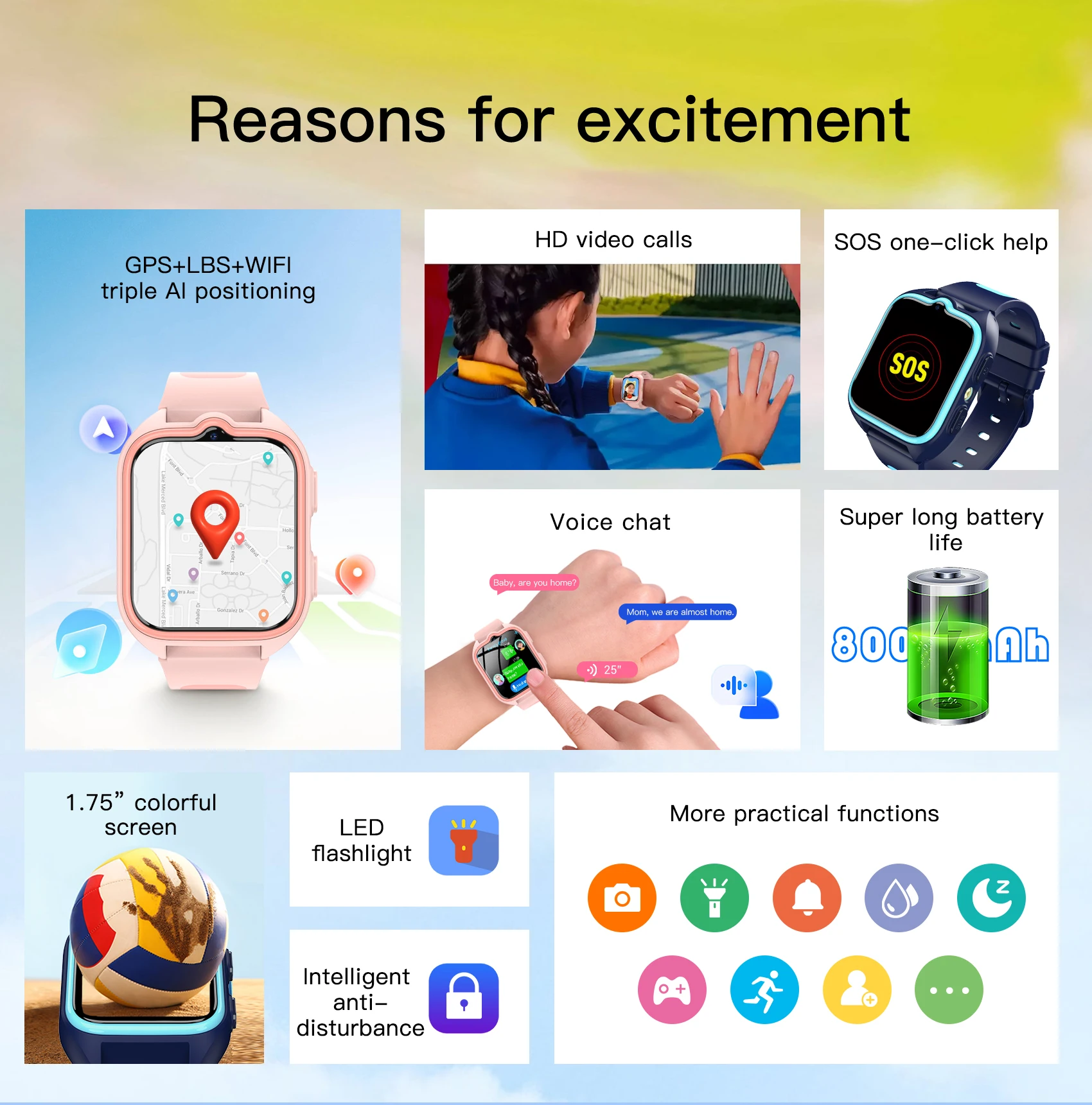 Blackview Z30 Kids Smart Watch Children Phone Watch, LBS+WiFi+GPS Triple AI Positioning, 4G Video Call, Phone Watch Smartwatch Blackview Z30 Kids Smart Watch Children Phone Watch, LBS+WiFi+GPS Triple AI Positioning, 4G Video Call, Phone Watch Smartwatch
