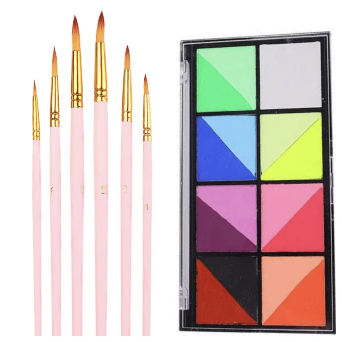 UV Glow Eye Body Face Paint make up face DIY Double Colors Water Activated Eyeliner Eye Makeup halloween makeup kit
UV Glow Eye Body Face Paint make up face DIY Double Colors Water Activated Eyeliner Eye Makeup halloween makeup kit