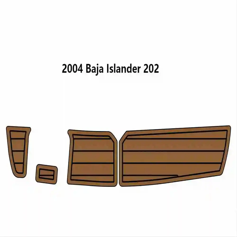 

2004 Baja Islander 202 Swim Platform Step Mat Boat EVA Foam Teak Deck Floor Pad