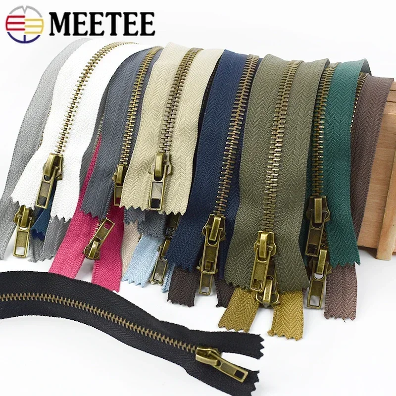 5/10Pcs Meetee 3# 5# 20cm Bronze Teeth ClosedEnd Metal Zippers for Pocket Pants Bag Zipper Tailor DIY Sewing Garment Accessories
5/10Pcs Meetee 3# 5# 20cm Bronze Teeth ClosedEnd Metal Zippers for Pocket Pants Bag Zipper Tailor DIY Sewing Garment Accessories