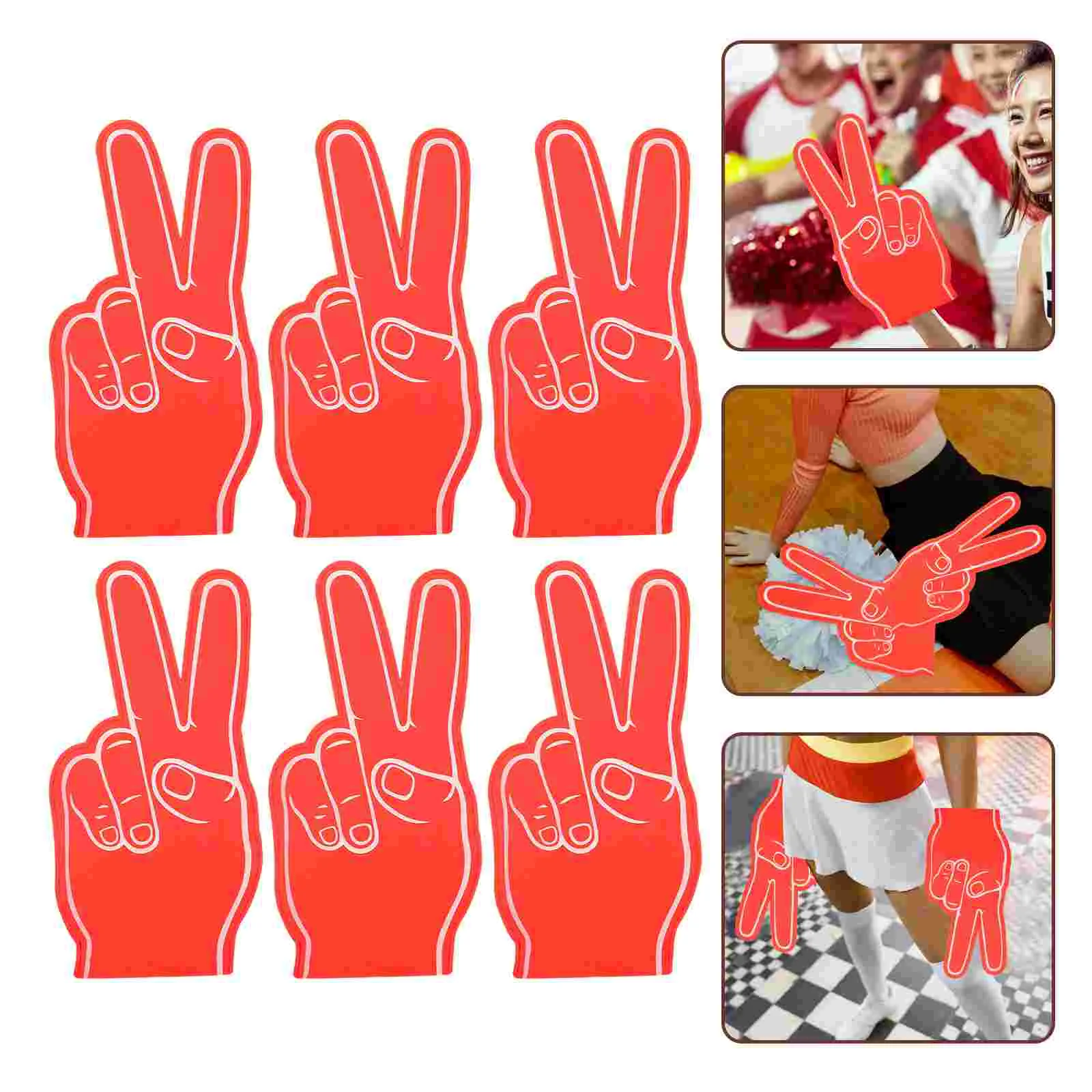 6 Pcs Foam Fingers Pointer Gloves Portable Sports Cheer Prop Eva Party Toys Child Childrens
6 Pcs Foam Fingers Pointer Gloves Portable Sports Cheer Prop Eva Party Toys Child Childrens
