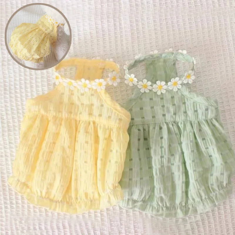 Daisy Dress Pet Clothing Dogs Thin Breathable for Dog Clothes Costume Small French Bulldog Soft Cute Summer Yollow Girl Mascotas 
Daisy Dress Pet Clothing Dogs Thin Breathable for Dog Clothes Costume Small French Bulldog Soft Cute Summer Yollow Girl Mascotas