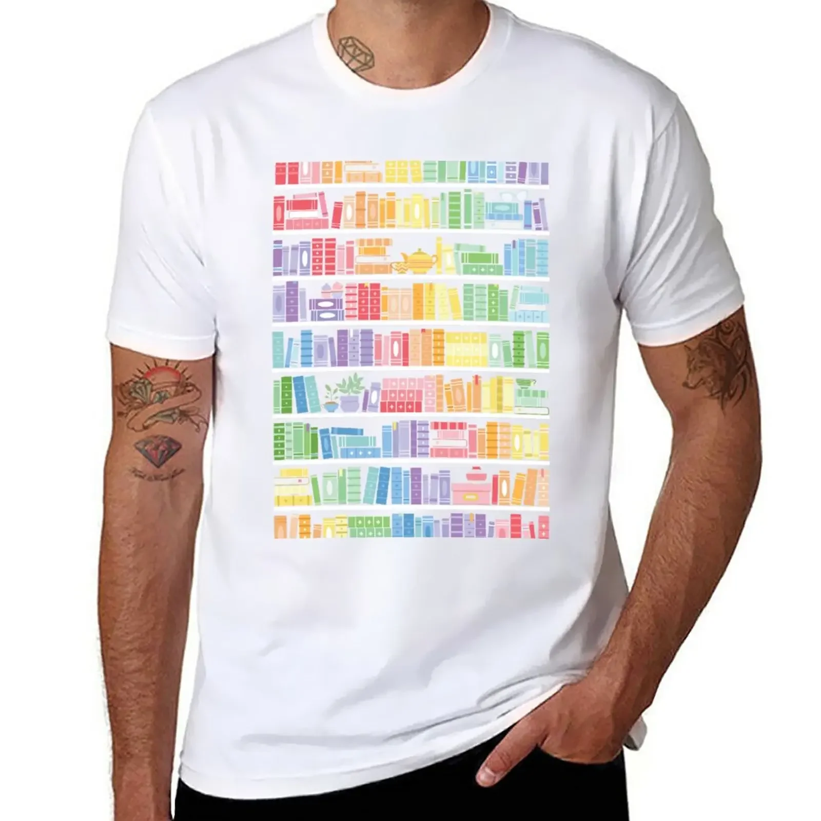 Rainbow Books Shelf Pattern (Black Background) T-Shirt customs design your own shirts graphic tees oversized t shirts for men
Rainbow Books Shelf Pattern (Black Background) T-Shirt customs design your own shirts graphic tees oversized t shirts for men