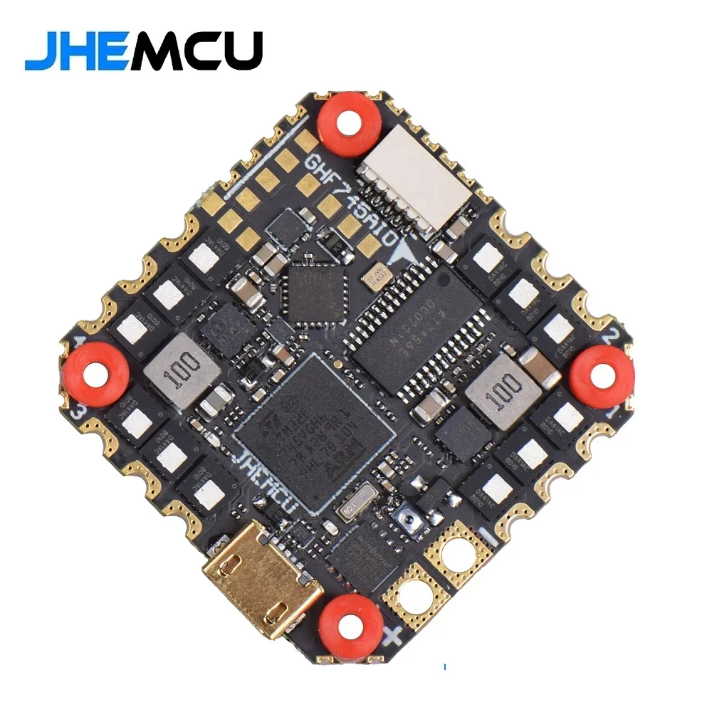 Контроллер полета JHEMCU GHF745AIO MPU6000 F745 BLHELI32 G071 40A / 50A 4 в 1 ESC 3-6S для FPV Freestyle Racing Drone
Контроллер полета JHEMCU GHF745AIO MPU6000 F745 BLHELI32 G071 40A / 50A 4 в 1 ESC 3-6S для FPV Freestyle Racing Drone