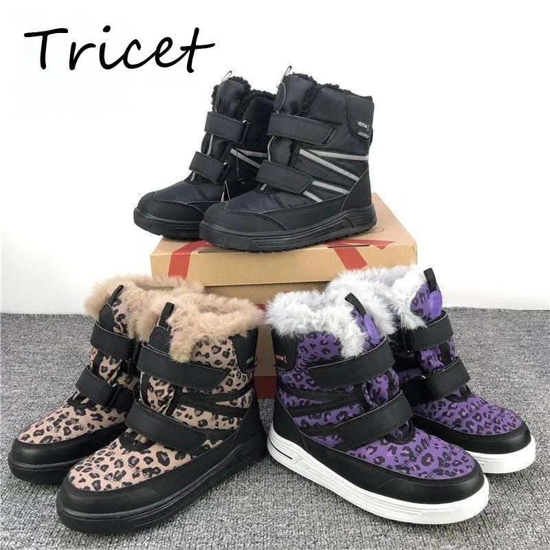 Winter Wool Plush Kids Snow Boots Waterproof Soft Warm Solid Leopard Boots For Boys Girls High Quality Non Slip Children Boots 
Winter Wool Plush Kids Snow Boots Waterproof Soft Warm Solid Leopard Boots For Boys Girls High Quality Non Slip Children Boots