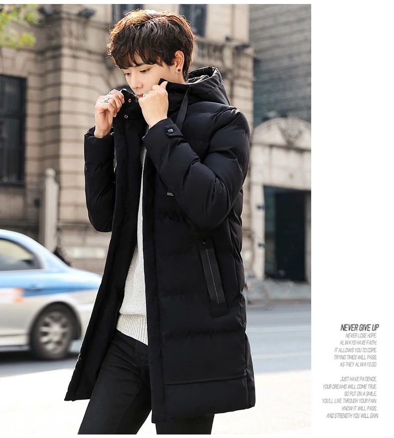 منتصف طول جديد سميكة مقنعين سترة لفصل الشتاء الرجال الدافئة القطن وسادة مبطنة للرجالLeisureDown معطف تسلق الجبال الرجال منتصف طول جديد سميكة مقنعين سترة لفصل الشتاء الرجال الدافئة القطن وسادة مبطنة للرجالLeisureDown معطف تسلق الجبال الرجال