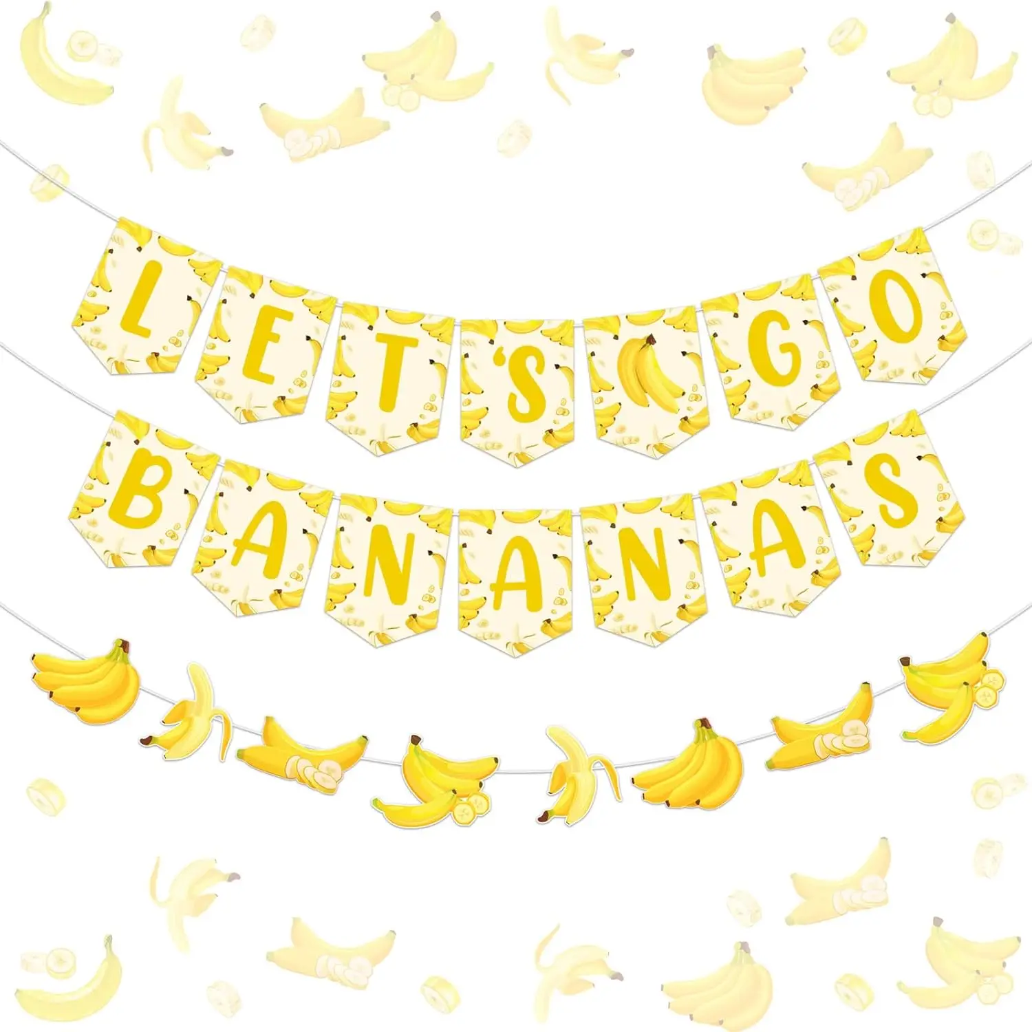 

Декор для дня рождения в виде банана, баннер в виде золотого банана, гирлянда на 1-й день рождения, детский праздник в виде банана, фруктов