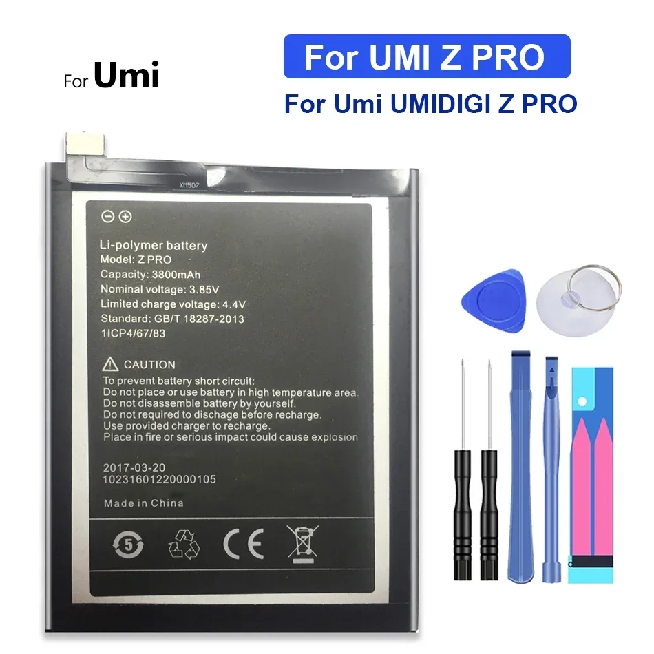 Запасная батарея для мобильного телефона для Umi для UMIDIGI Z PRO + бесплатный инструмент
Запасная батарея для мобильного телефона для Umi для UMIDIGI Z PRO + бесплатный инструмент