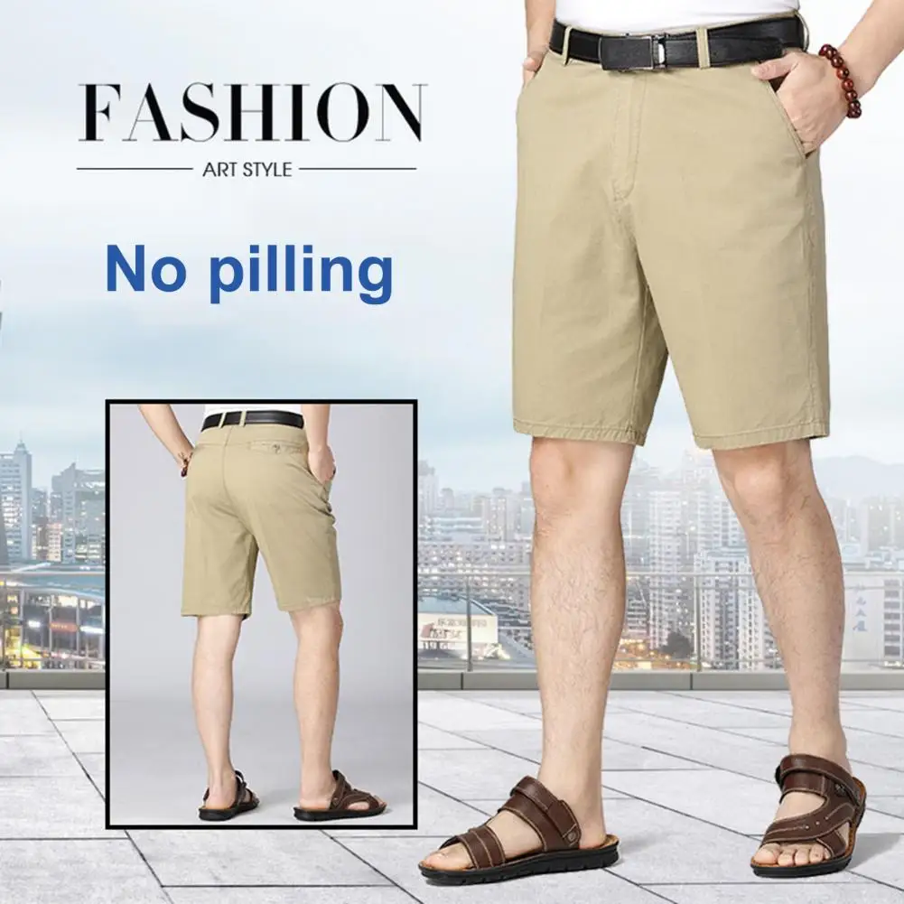 Men Casual Shorts Men's Summer Business Style Knee-length Shorts with Zipper Closure Side Pockets Soft Breathable for Father
Men Casual Shorts Men's Summer Business Style Knee-length Shorts with Zipper Closure Side Pockets Soft Breathable for Father
