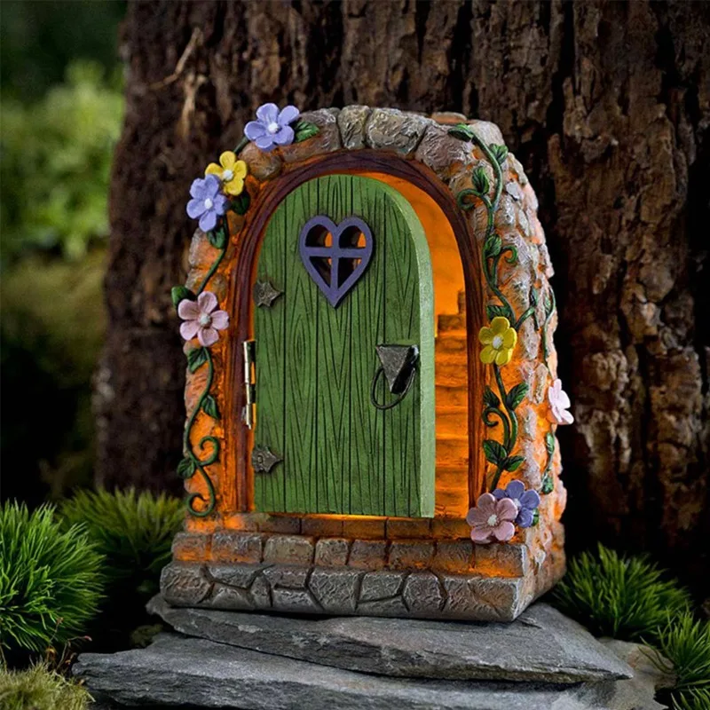 Solar Powered Fairy Door Ornaments Garden Night Lights Glowing Resin Figurines Creative Cartoon Home Decor
Solar Powered Fairy Door Ornaments Garden Night Lights Glowing Resin Figurines Creative Cartoon Home Decor