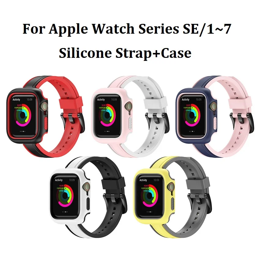 2 in 1 Small Waist Silicone Sttrap + Watch Case for Apple Watch Series 7/6/5/4/3/2/1/SE (41MM 45MM 44MM 40MM 42MM 38MM)
2 in 1 Small Waist Silicone Sttrap + Watch Case for Apple Watch Series 7/6/5/4/3/2/1/SE (41MM 45MM 44MM 40MM 42MM 38MM)