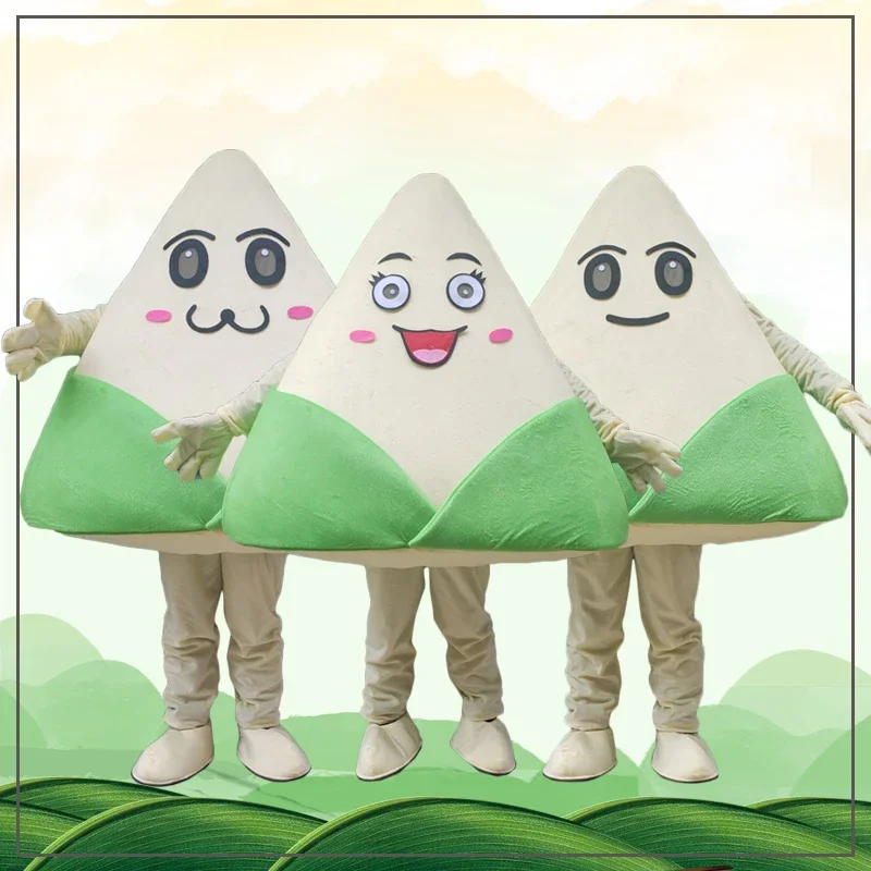 Traditional Chinese food Zongzi Mascot Costume food Cosplay Party Outfits Advertising Carnival Halloween Easter Adult Suits
Traditional Chinese food Zongzi Mascot Costume food Cosplay Party Outfits Advertising Carnival Halloween Easter Adult Suits