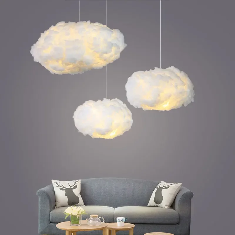Bedroom Lamp Ceiling Pendant Lights Creative Cloud Home Decor Nordic Loft Living Room Chandelier LED Lighting Fixtures Luminaire
Bedroom Lamp Ceiling Pendant Lights Creative Cloud Home Decor Nordic Loft Living Room Chandelier LED Lighting Fixtures Luminaire