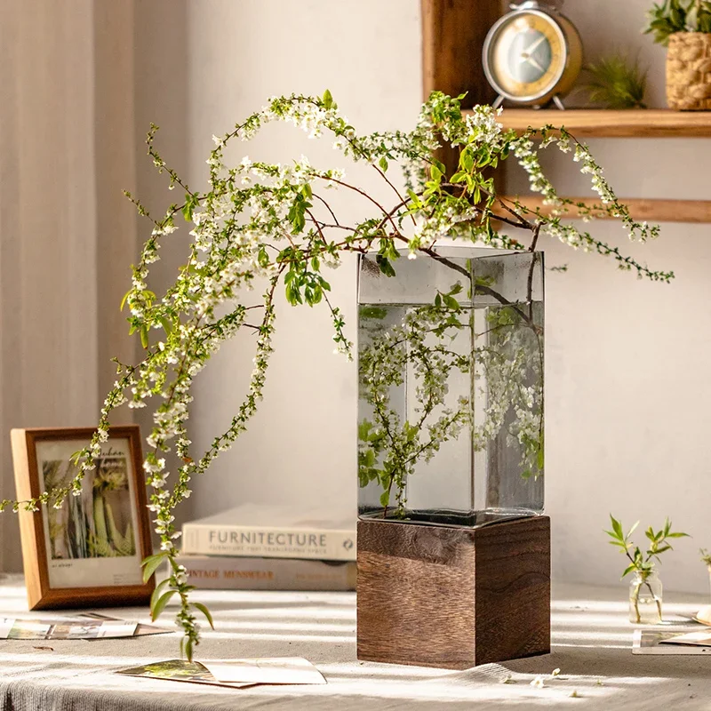 With Base Hydroponic Dried Office Room Vase Glass Terrarium Living Artificial Flowers for Nordic Decoration Wooden
With Base Hydroponic Dried Office Room Vase Glass Terrarium Living Artificial Flowers for Nordic Decoration Wooden