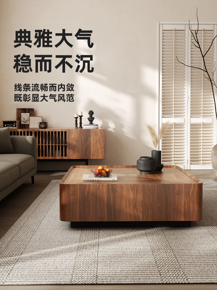 Nordic small-sized square coffee table TV cabinet combination living room home designer antique storage walnut tea table
Nordic small-sized square coffee table TV cabinet combination living room home designer antique storage walnut tea table