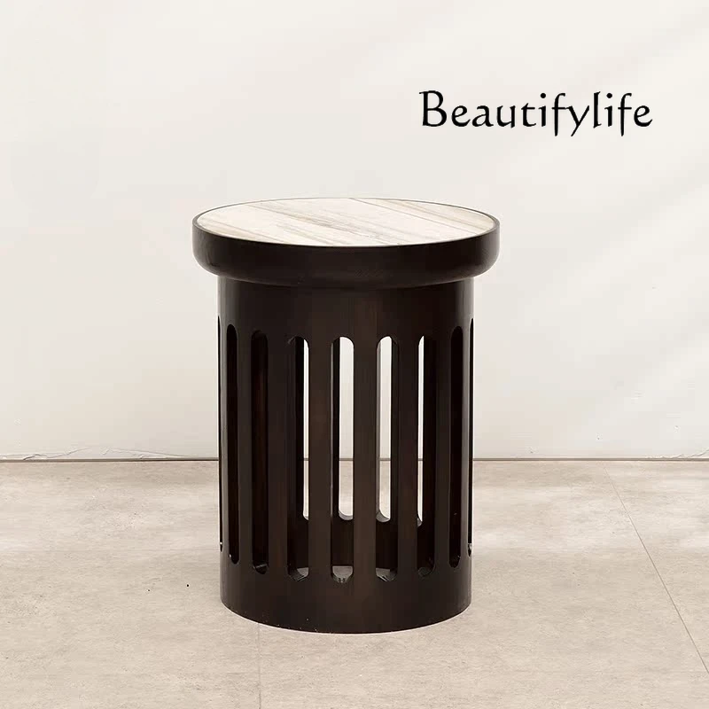 New Chinese Style Solid Wood Modern Minimalist round Marble Table Boiling Corner Table Storage Rack Tea Table
New Chinese Style Solid Wood Modern Minimalist round Marble Table Boiling Corner Table Storage Rack Tea Table