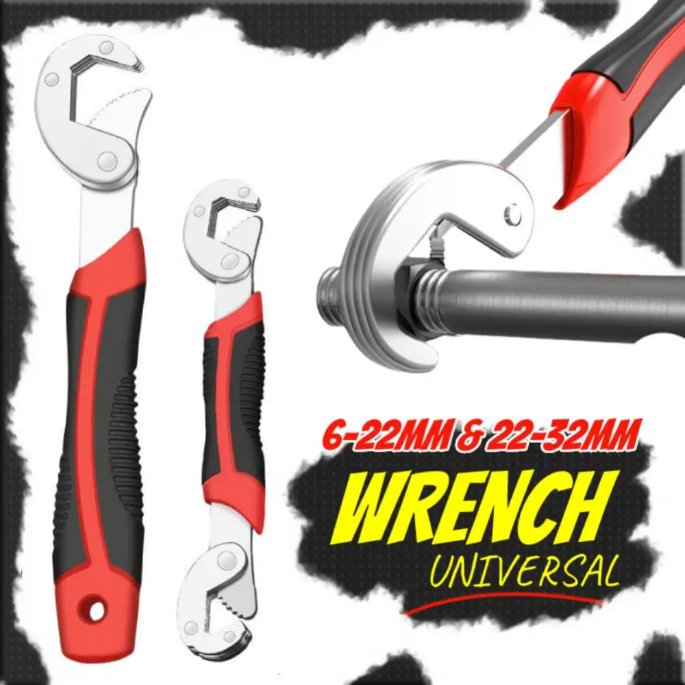 

U50 Quality Universal Wrench S/L Non-slip Multi-function Pipe Spanner For Maintenance Repairing Tighten Household Hand Tools