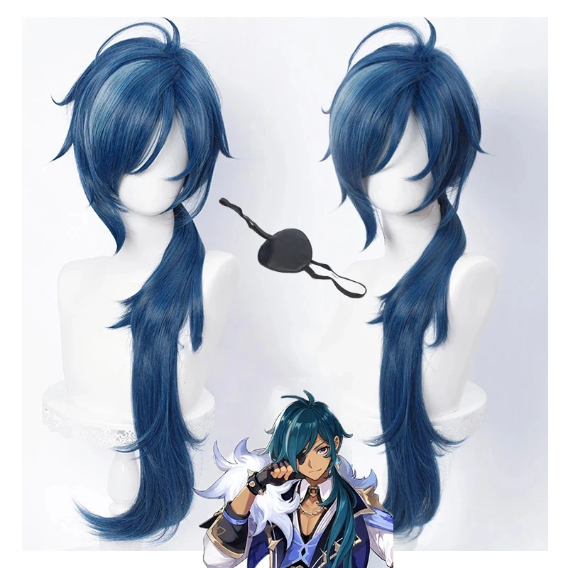 Genshin Impact Kaeya Cosplay Wig 80cm Long Ink-blue Heat Resistant Synthetic Hair Peluca Anime Cosplay Wigs + Wig Cap
Genshin Impact Kaeya Cosplay Wig 80cm Long Ink-blue Heat Resistant Synthetic Hair Peluca Anime Cosplay Wigs + Wig Cap