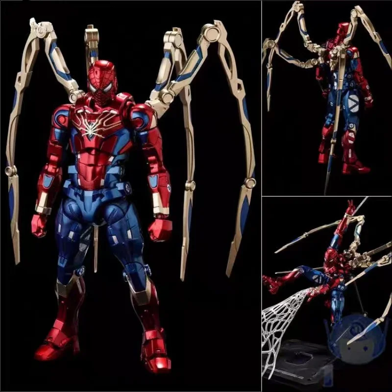 

18cm New Marvel Avengers Action Figure Deadpool Iron Man Spider Man Gk Combat Armor Movie Character Model Exquisite Gift Toys