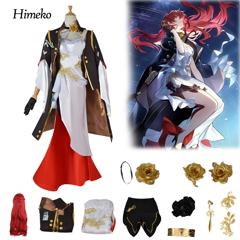 Anime Game Honkai Star Rail Himeko Cosplay wig full set Halloween Costume Carnival Women red dress Uniform Role Play
Anime Game Honkai Star Rail Himeko Cosplay wig full set Halloween Costume Carnival Women red dress Uniform Role Play