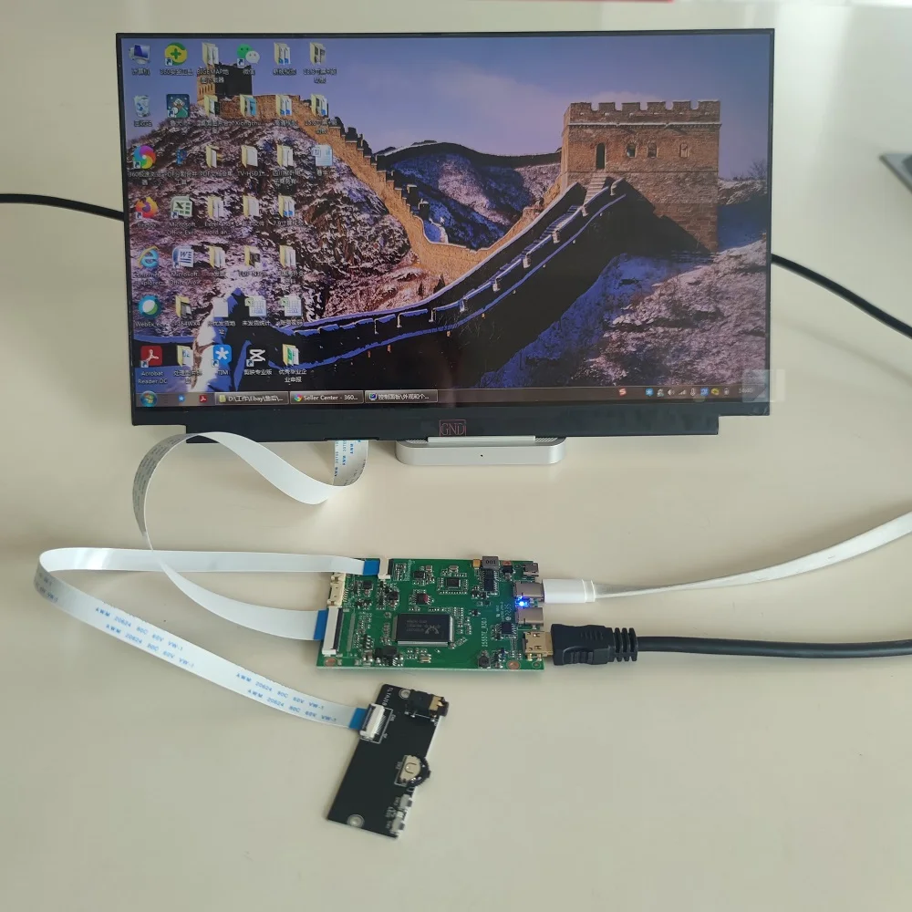 

Плата контроллера EDP Type-C USB mini HDMI, совместимая с ПК, 5 В, для ноутбуков PS X360, raspberry + фотопанель, экран IPS 13,3 дюйма x