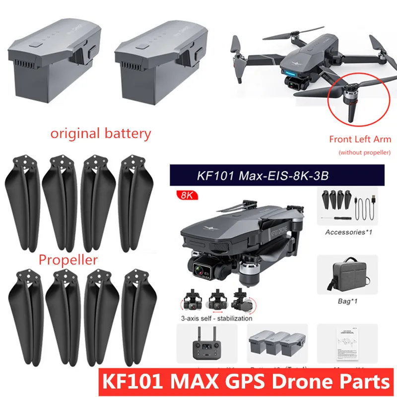 Радиоуправляемый квадрокоптер KF101 MAX 8K HD EIS GPS с дистанционным управлением и аккумулятором 11,1 В 2500 мАч
Радиоуправляемый квадрокоптер KF101 MAX 8K HD EIS GPS с дистанционным управлением и аккумулятором 11,1 В 2500 мАч