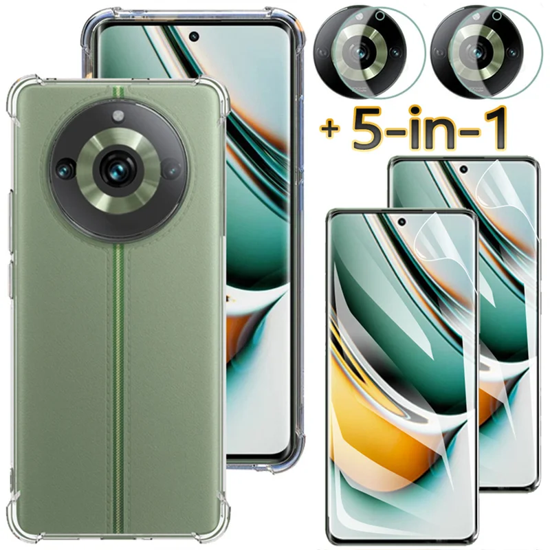Hydrogel Film + Soft Clear Case for Realme 11 Pro Plus Phone Cases Realmi 11Pro Shockproof Silicone Cover Realme 11 Pro+ Case
Hydrogel Film + Soft Clear Case for Realme 11 Pro Plus Phone Cases Realmi 11Pro Shockproof Silicone Cover Realme 11 Pro+ Case