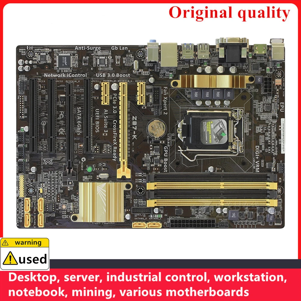Для разгона материнских плат LGA 1150 DDR3 32 Гб ATX Intel Z87 десктопная материнская плата SATA III USB3.0
Для разгона материнских плат LGA 1150 DDR3 32 Гб ATX Intel Z87 десктопная материнская плата SATA III USB3.0